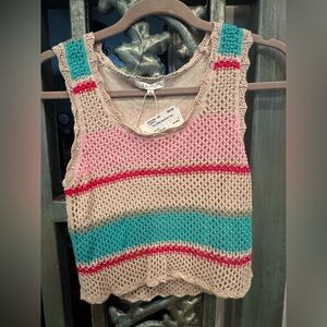 Colorful Knit Crop Top